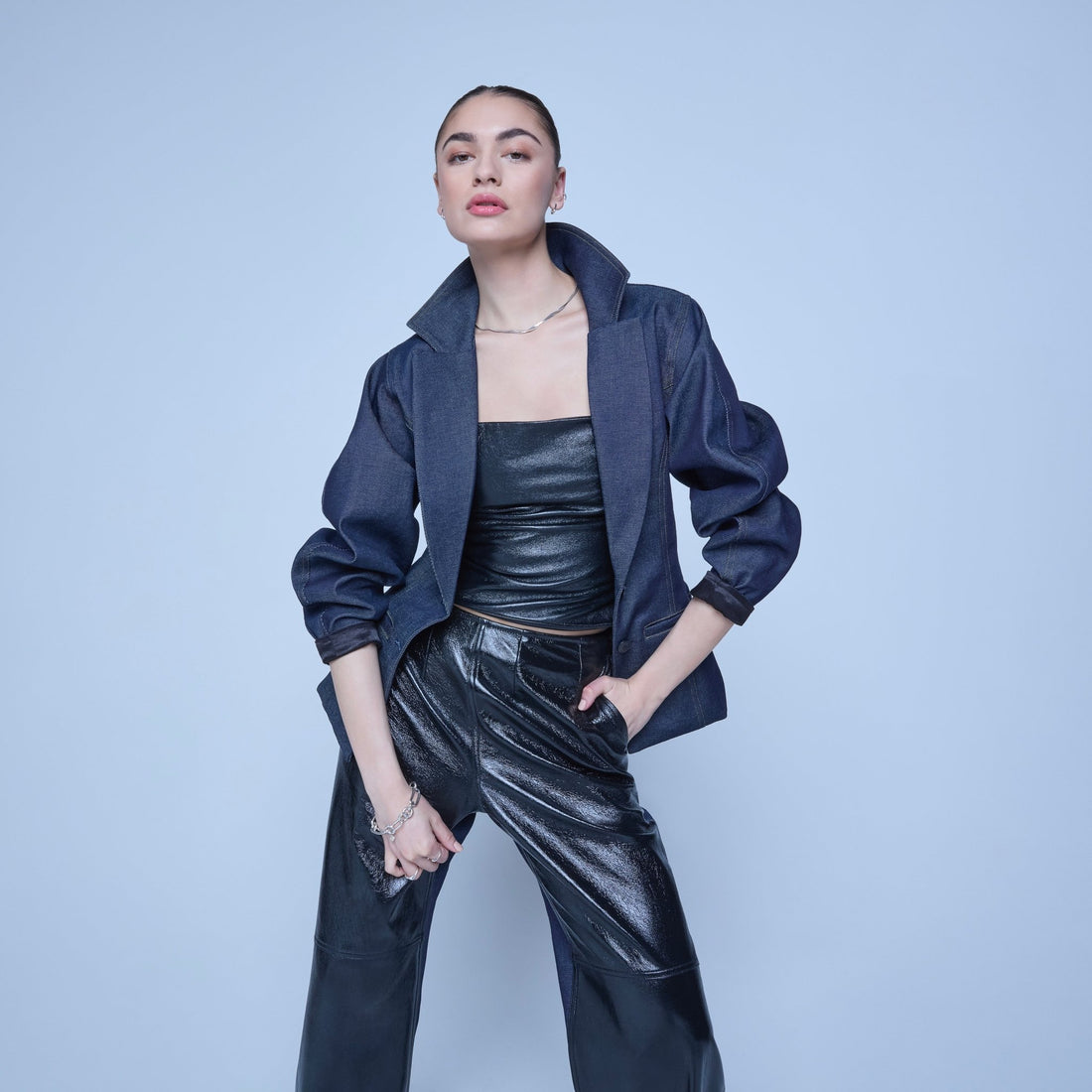 Leather Tube Top - Jasmine Elaine