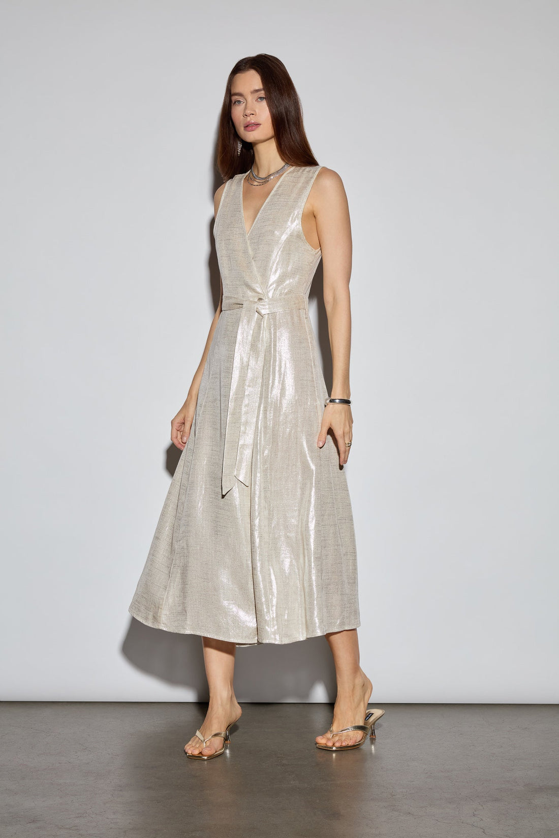 The Linen Wrap Dress - Jasmine Elaine